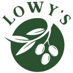 Lowy's brand logo in dark green