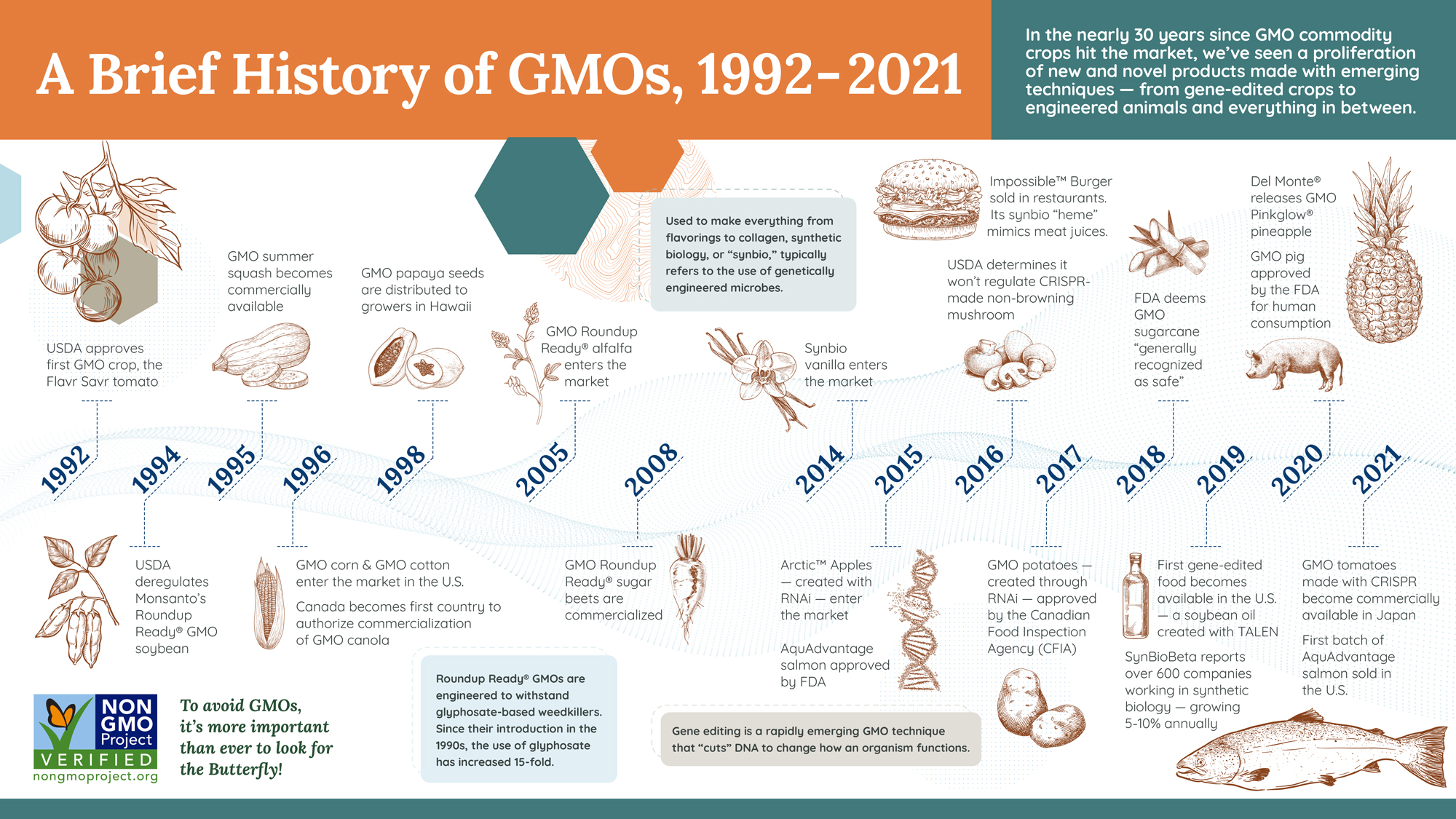 Non-GMO Infographic Timeline download