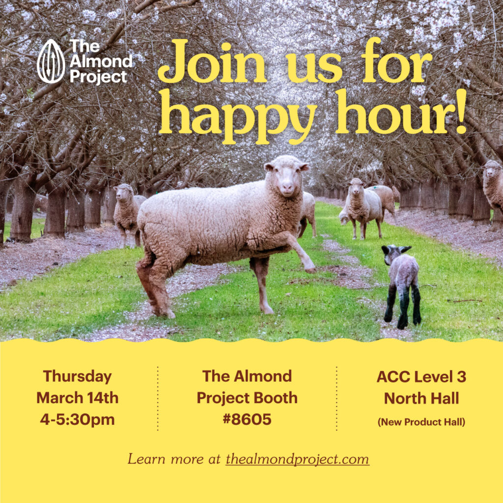 The Almond Project Expo West 2024 Happy Hour Invite
