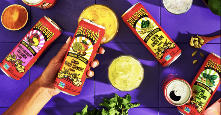 Bollygood's Indian-inspired sparkling lemonade and limeade