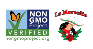 Non-GMO Project and La Morenita brand logos