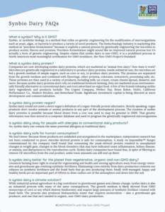 Synbio dairy FAQ poster download
