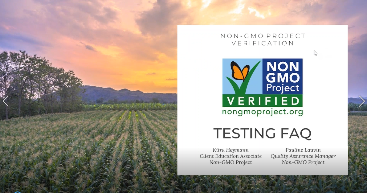 Non-GMO Testing FAQ